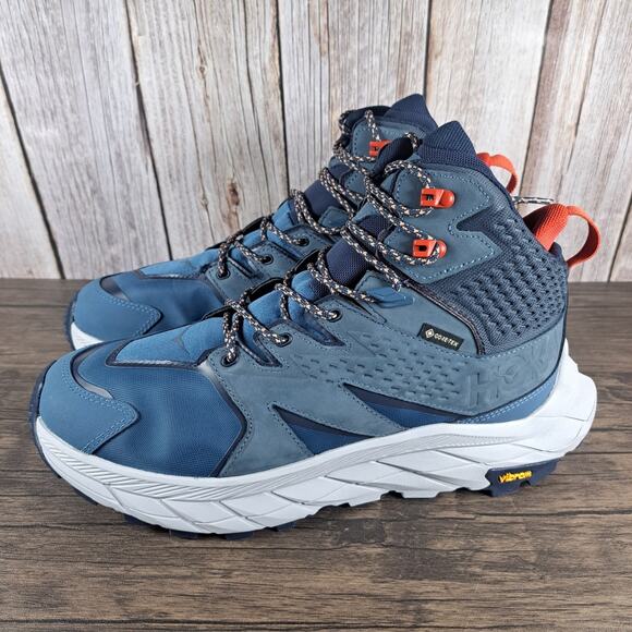Hoka One One Shoes - Hoka One Anacapa Mid GTX Hiking Boots Women's Sz 10 B Real Teal Outer Space (VGC